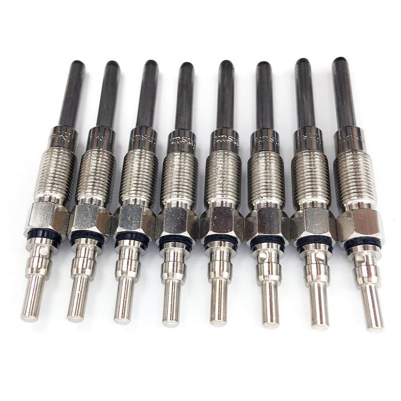 Ensun E2TZ-12A342-A Diesel Glow Plug (Pack of 8) - Dual Coils Fast Start - Compatible with - 1987-1994 IDI 6.9 7.3L F250 F350 F59 E250 E350 replace # ZD-9