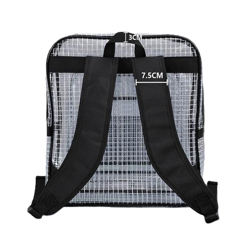 Unisex Anti-static Clear Backpack Travel Shoulder Bags PVC Rucksack Too Cleanroom Tool Bag Clear