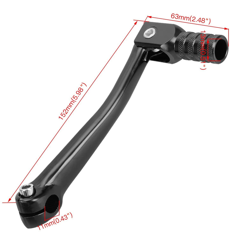 GREHUA Folding Gear Shift Lever Compatible with 50cc 70cc 90cc 110cc 125cc Pit Dirt Bike SSR110 SSR125 TaoTao110 DB10 DB14 ATA SDG107 TTR50 Baja DR49 Kayo Roketa Pitster pro Sunl Lifan Parts Black