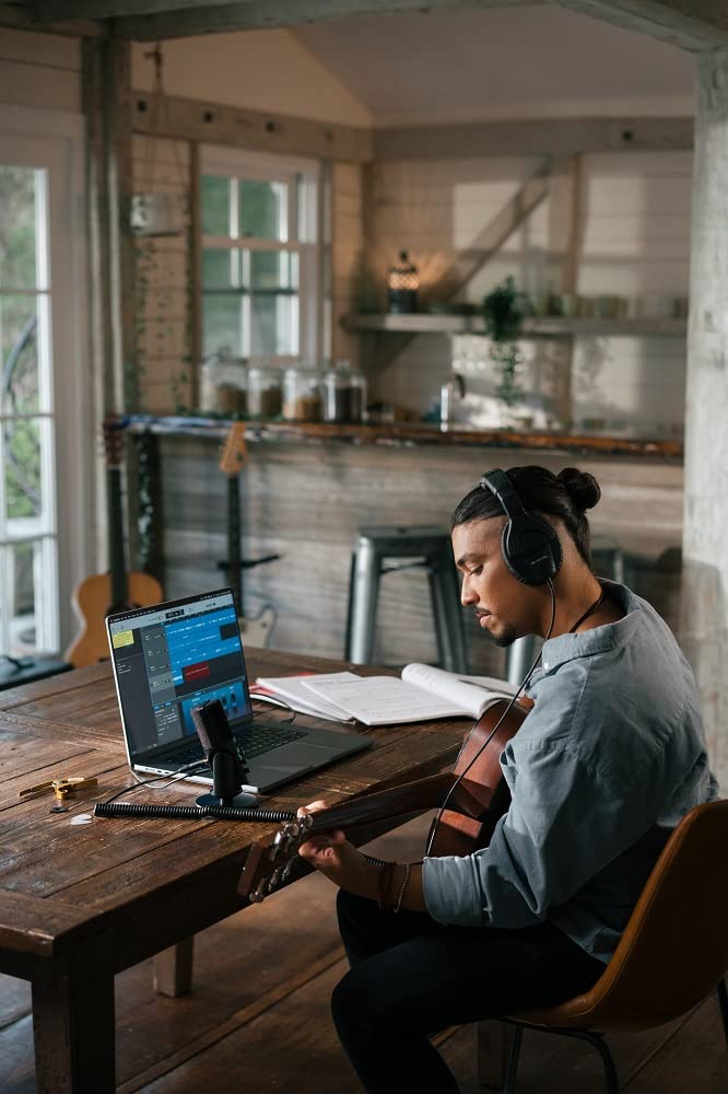 SENNHEISER Professional Profile - USB Cardioid Condenser Microphone & Table Stand, 1.2 m USB-C Cable - Mute Button, Built-in Headphone Jack, Gain, Mix & Volume Control, for PC & Mac,Black Profile Mic