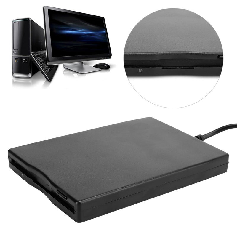 Floppy Disk Reader, 3.5 Inches Removable Ultra Thin External Floppy Disk Drive, Portable Plug and Play FDD USB Drive, External Floppy Diskette Drive for Desktop and Laptop Computers