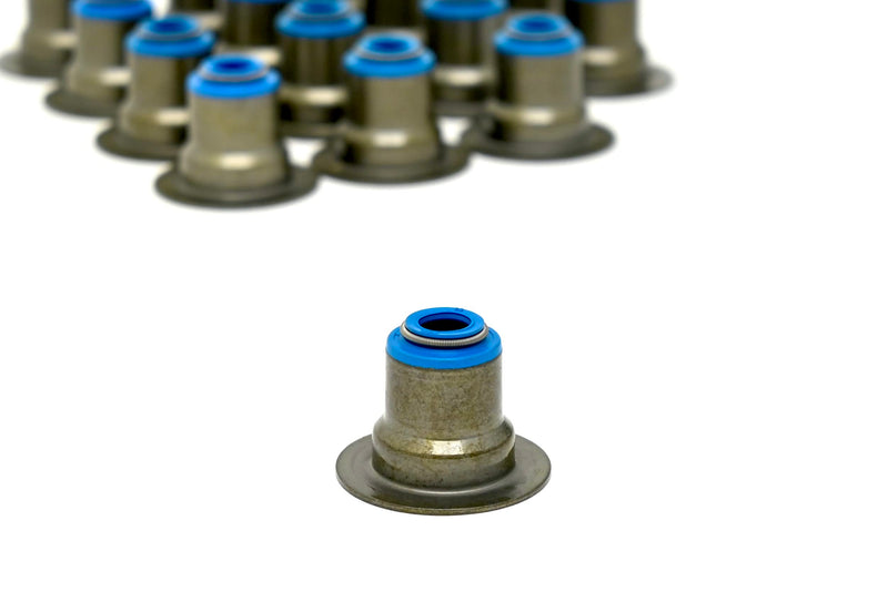 Michigan Motorsports LS/LT Beehive Valve Seal Kit | Set of 16 | Hat-Style Stem Seal for 4.8L 5.3L 5.7L 6.0L 6.2L 7.0L LS & Gen V LT Engines | OEM-Style Powdered Metal Guide Fit