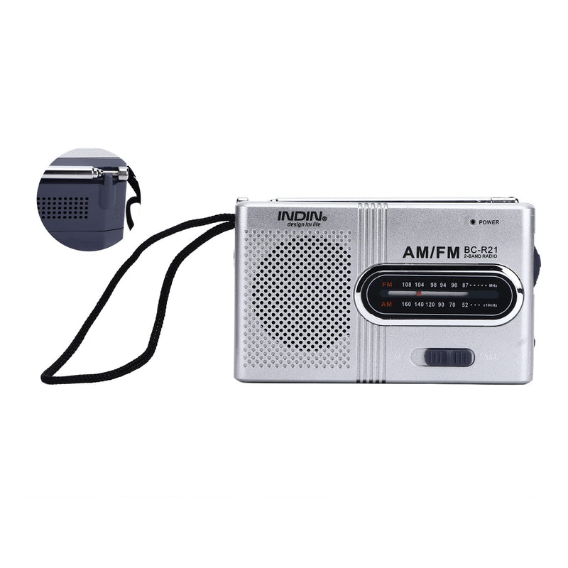 Generic Portable Pocket Mini AM FM Player Compact Battery Operated Portable Small for Outdoor Camping Hiking Emergency ABS Material 3.7 x 2.2 x 0.9 Inch