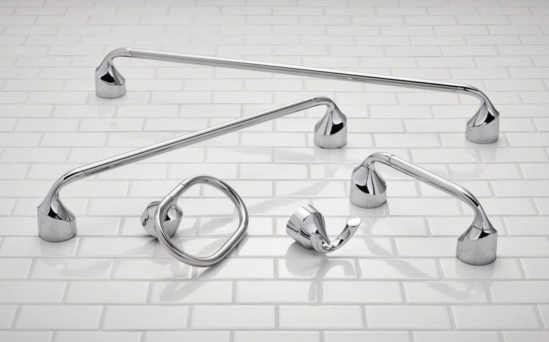 Moen MY3724CH Idora 24-inch Single Towel Bar, Chrome 24" Towel Bar