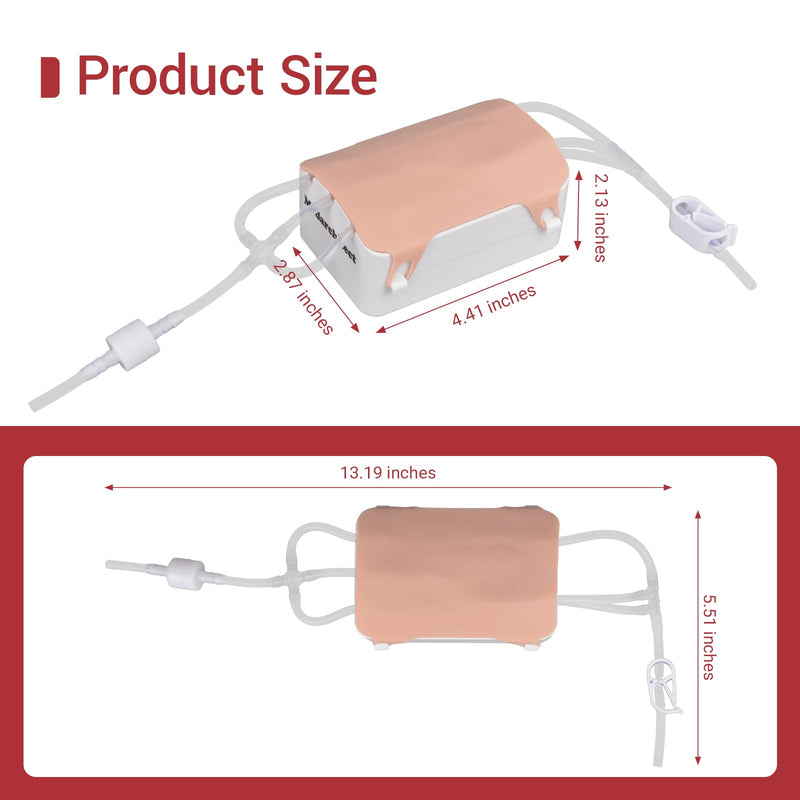 Medarchitect Portable Phlebotomy Practice Kit, IV Start Kit with Replaceable Parts and Storage Case, for Venipuncture and Blood Draw, for Nurses Medical Students and Training Institutions