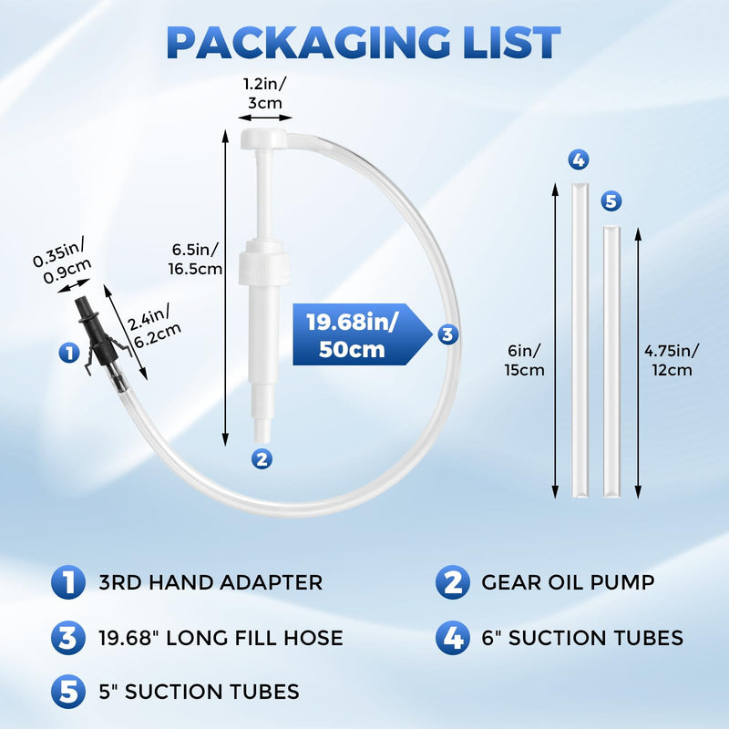 Fluid Pump for Standard Quart Bottles - 10cc Per Pump Stroke， Transmission Fluid Pump with 3rd Hand Adapter，differential fluid pump Transmission Fluid 2025 upgraded model with strong suction power