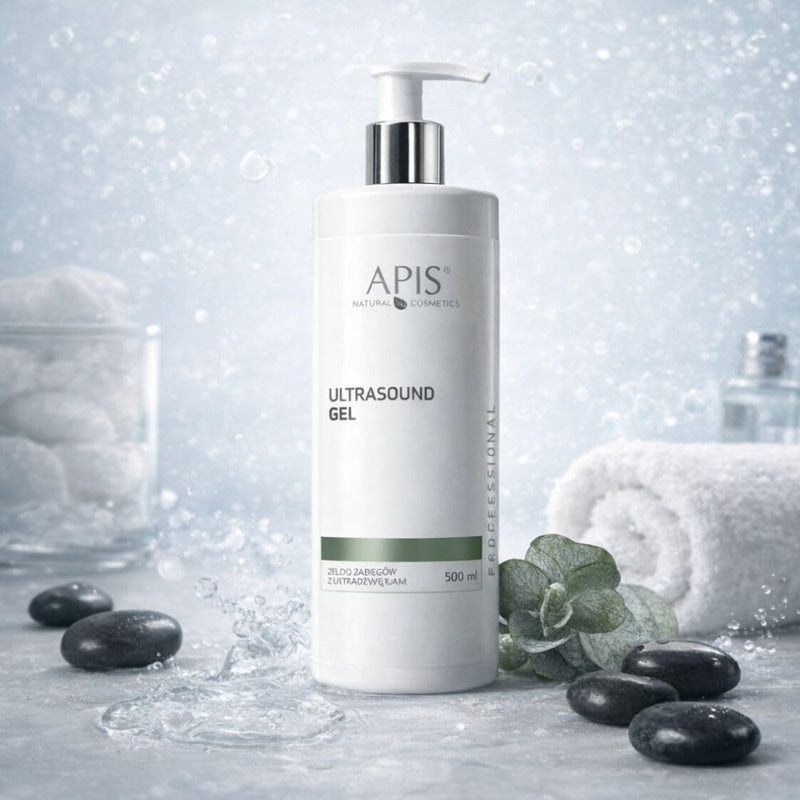APIS Ultrasound Gel with Hyaluronic Acid, 16.9 fl oz – Hydro-dermabrasion Professional Conductive Gel for Cavitation, Microcurrent, Sonophoresis & Radiofrequency Use – Alcohol & Paraben Free