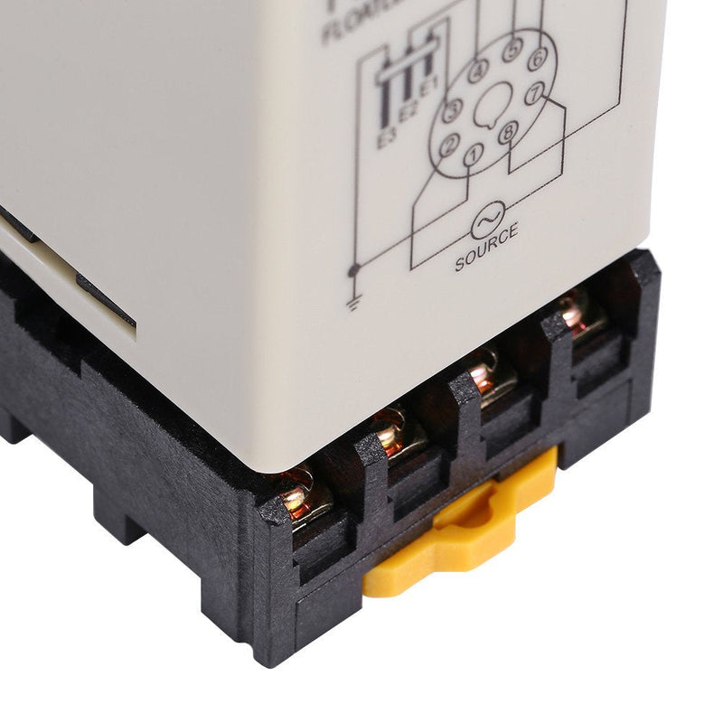 Liquid Water Level Sensor, Floatless Level Switch, C61F-GP AC220V 50HZ/60HZ Liquid Level Controller with Base for Water Industry