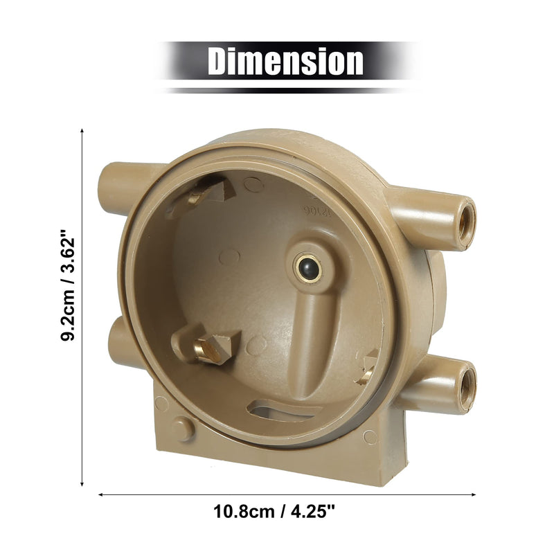 X AUTOHAUX Terminal Ignition Distributor Cap with Rotor for Ford 4 Cylinder for Tractors 2N 8N 9N with Front Mount Distributor