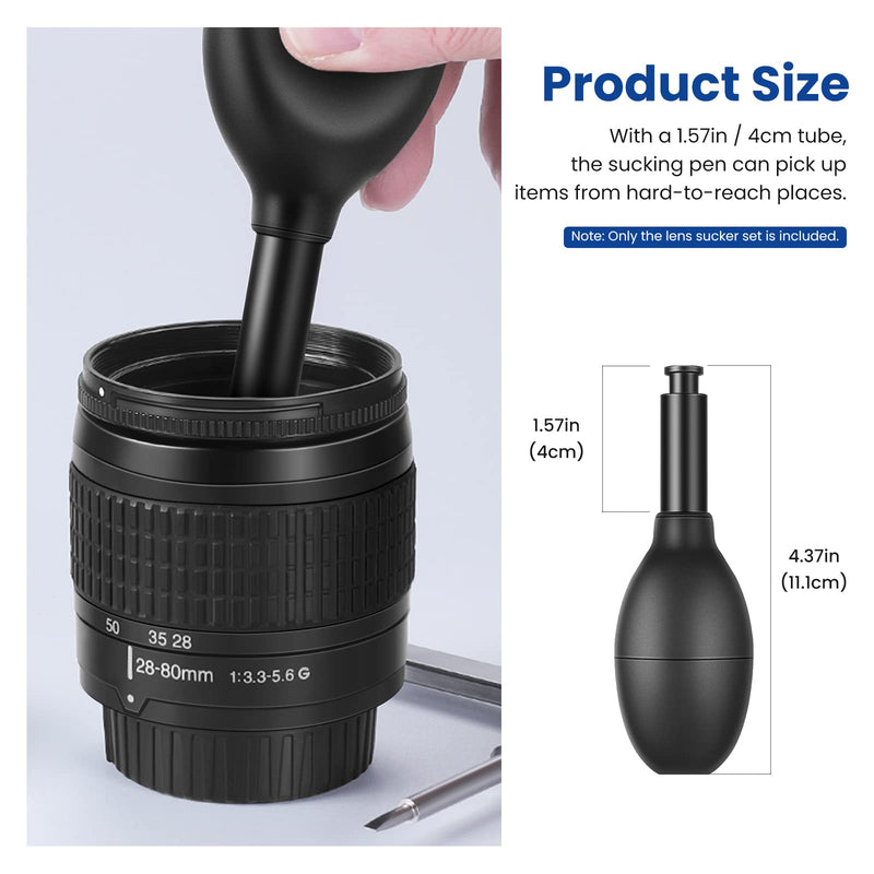 NEEWER 8-in-1 Lens Sucker Kit, IC Pick Up Vacuum Suction Pen with 7 Interchangeable Suction Cups Lens Repair Tool for Repair and Cleaning, Watches, and Electronic Components