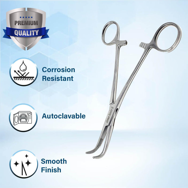 Right Angle MIXTER HEMOSTAT Forceps 6" FINE Point, Stainless Steel