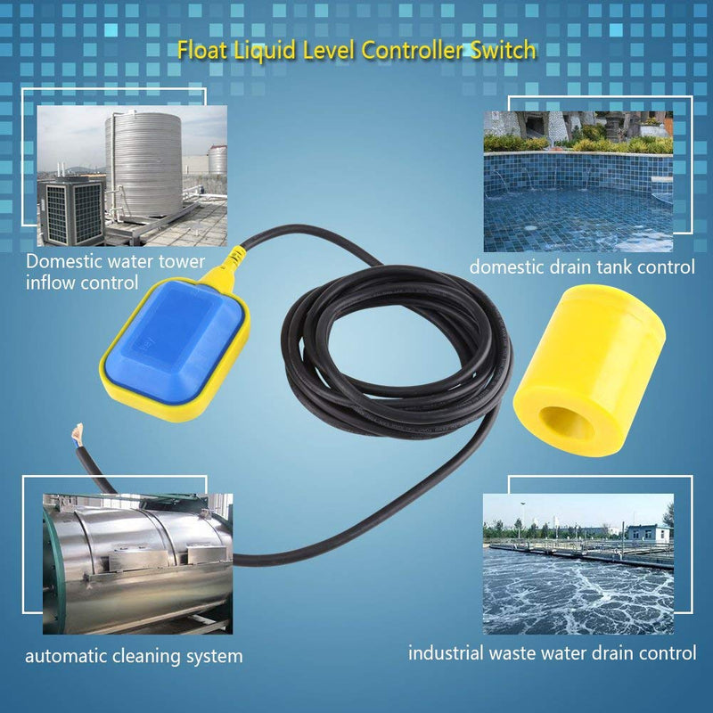 Liquid Water Level Switch Sensor Cable Type Switch Sensor Sump Fluid Controller 1.9M / 3.7M Cable(75in)