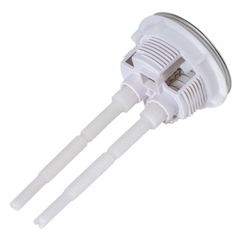 48mm Toilet Cistern Dual Flush Valve Push Button 2 Pack Replacement Toilet Tank Flush Valve Ceramic Push Button Thread Diameter 1.89"
