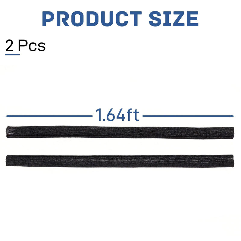 4/5 Inch Ebike Cable Management Sleeve Black for Electric Bike Wire Cover | 4/5 inch ebike cable sleeve, self-wrapping mesh tube, cut-to-fit 1.64ft x2, -40~302°F retardant, 4 cable clamps