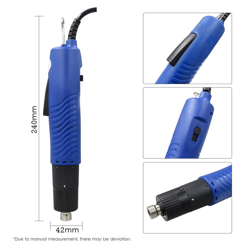 AC 110V Electric Screwdriver Handheld Corded Electric Screw Driver Adjustable Torque 1/4-in Screw Bit Diameter Repair Tool