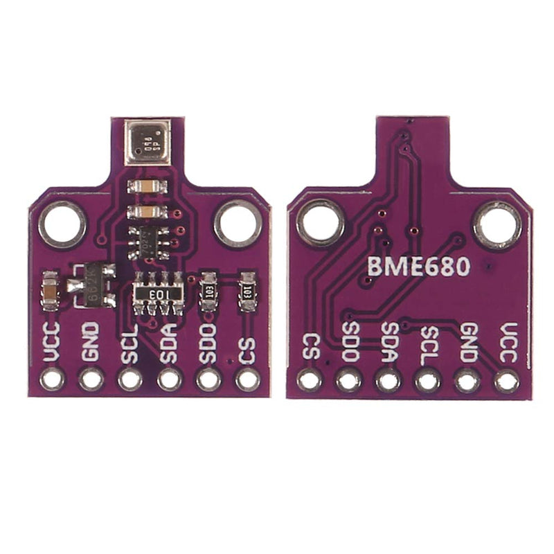 BME680 Digital Temperature Humidity Pressure Sensor Breakout Board Compatible for Arduino Raspberry Pi ESP8266 3~5VDC BME680 (2pcs) 2pcs
