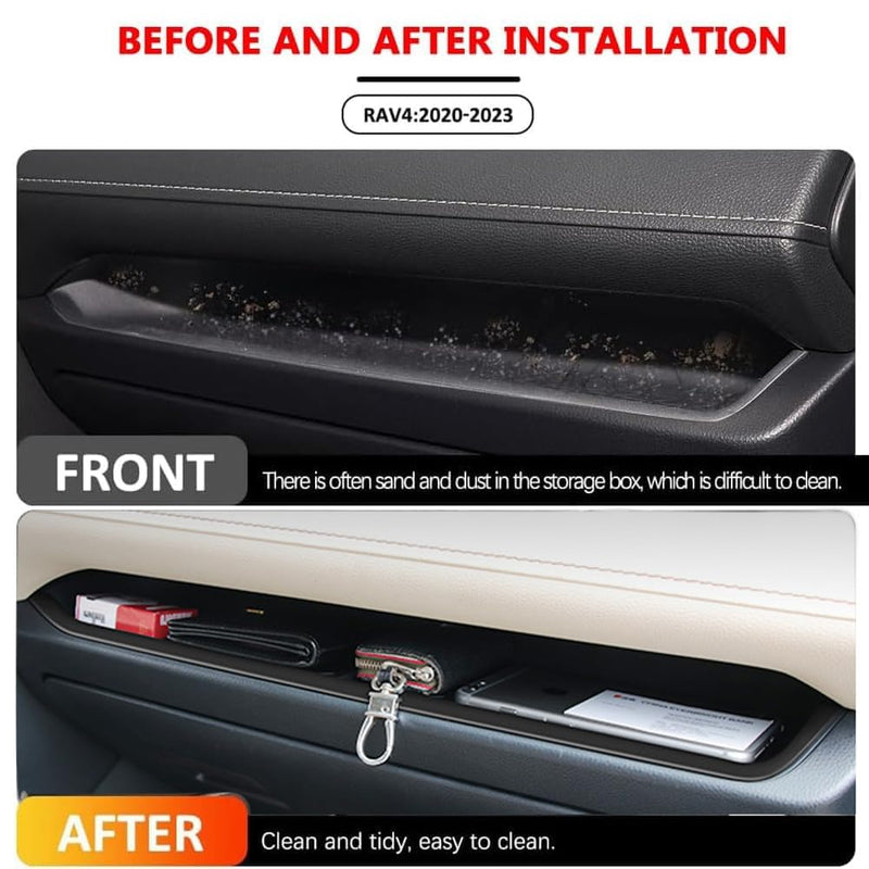 Center Console Organizer Tray,Passenger Storage Organizer Mat,Glove Box Storage Organizer Tray Compatible with Toyota RAV4 2022 Accessories 2024-2019