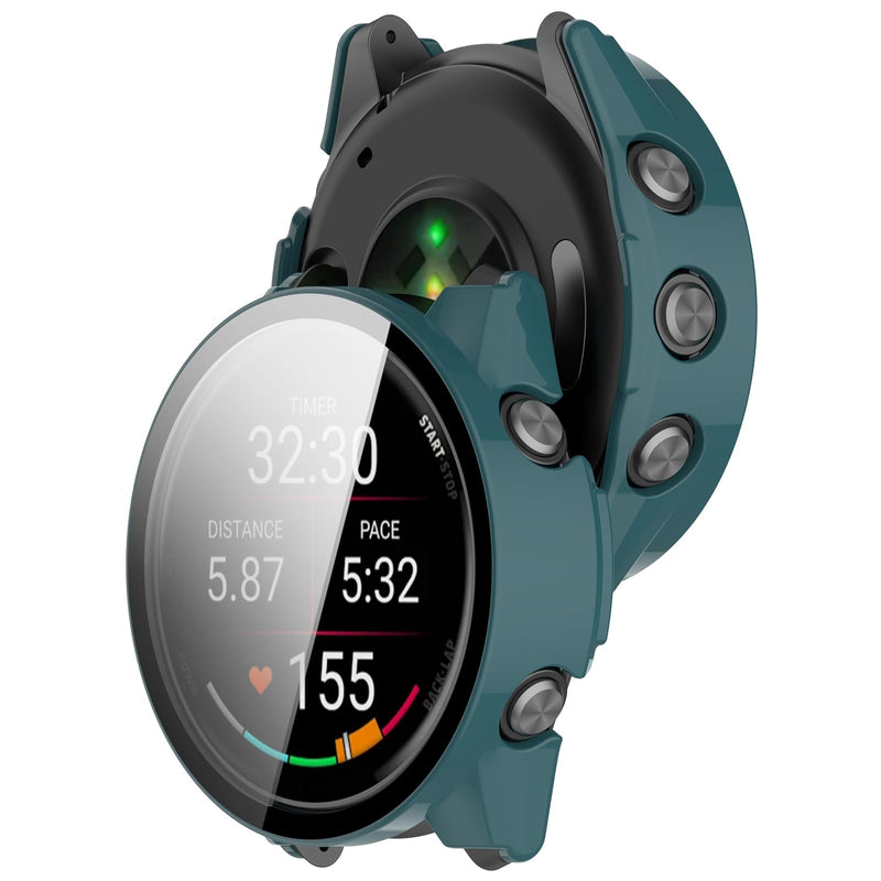 Case Compatible with Garmin Forerunner 70, 170, 170 Music Smartwatch with Tempered Glass Screen Protector Ultra-Thin Hard PC Full Protective Face Cover Bumper (6Colors) 6Colors