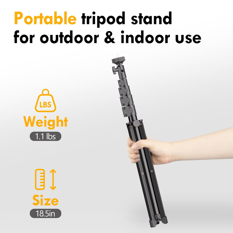 EMART 62’’ Tripod for iphone, Adjustable Cell Phone Travel Tripod Stand with Remote for Video Recording, Smartphone Selfie Stand for Camera Ring Light Filming