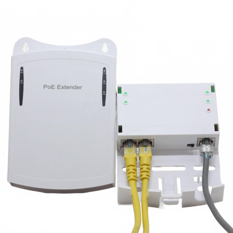 1 to 2 Port PoE Extender Cascade Repeater Outdoor Rainproof 3-Port PoE Switch