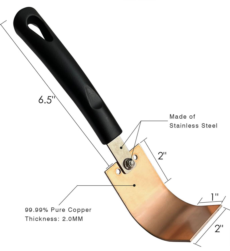 Copper Spoon Welder Backer Tools Welders Helper MIG Spot Welding Equipment with 3 Plate Set, Flat/Angle/Curved Copper Paddle Backer 3 Sets