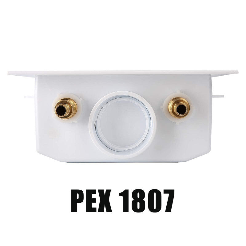 Washing Machine Outlet Box, 1/2-inch PEX,Plumbing Accessory, PEX Laundry Box… 1/4" turn hot and cold ball valve