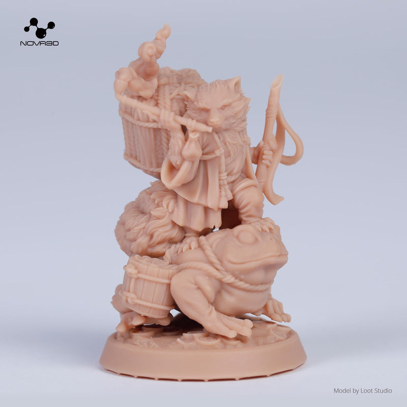 NOVA3D 16K TGM 3D Printer Resin,Tabletop Gaming,High Toughness,Impact Resistance Ultra Precision,405nm LCD Rapid Photopolymer Resin for Board Game Character Model LCD 3D Printing Beige Resin 1kg 1000g