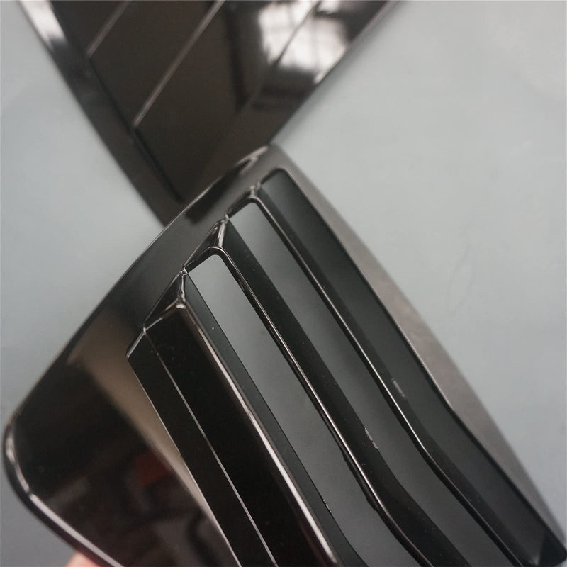 Ziwen 2X Sport Quarter Window Scoops Louvers for Honda Accord Sedan 2013 2014 2015 2016 2017 (Gloss Black) Gloss Black