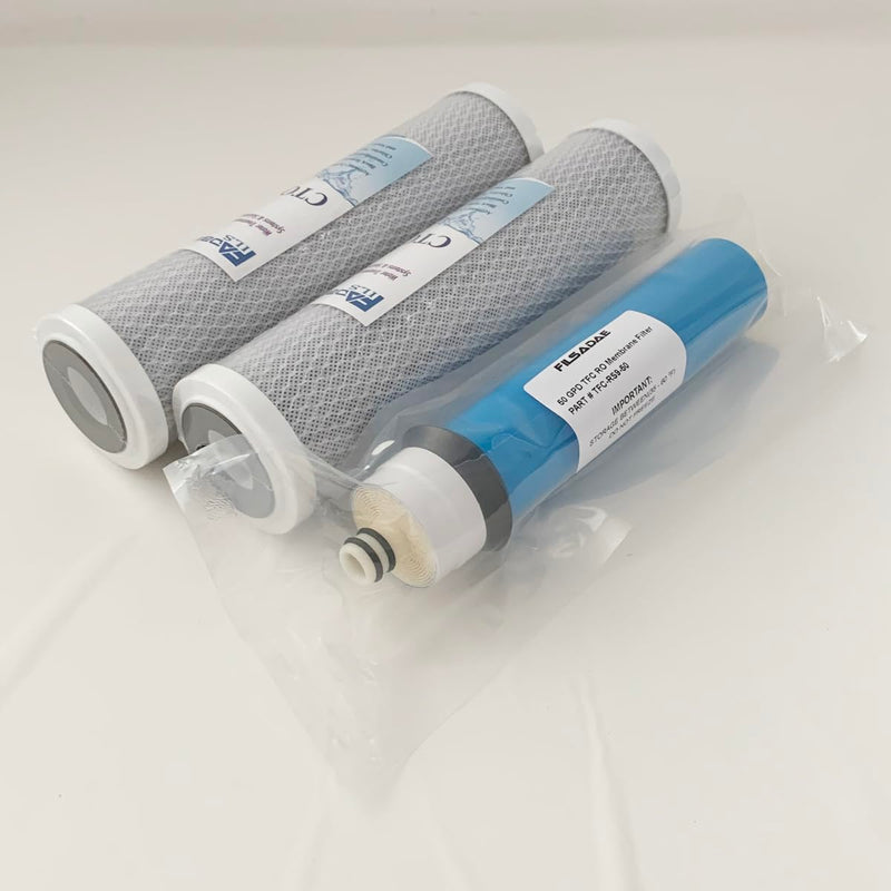 Replacement Filters Sets With Membrane(TFC-RS9-50) Only Compatible With Rainsoft UF50, UF50T, UF50N Models, BUT DOES NOT FIT ULTREFINER II