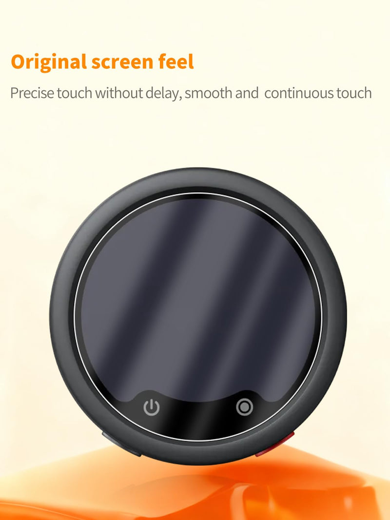 Screen Protector for Insta360 Mic Pro, 2 Pack Transmitter Tempered Glass & 2 Pack Receiver Film, HD Clear Anti-Scratch Bubble Free