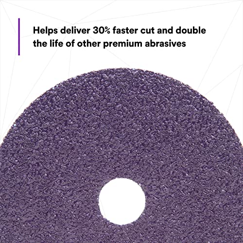 3M Cubitron II Abrasive Fibre Disc, 33416, 5 in x 7/8 in, 80+ Grade 80+ Grit