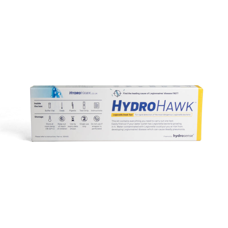 Legionella Swab Test for Water Outlets - Single-Use Legionella Testing Kit for Legionella pneumophila SG1. Water Testing Kits for Pools, Hot Tubs, Shower Heads, Taps & Hoses
