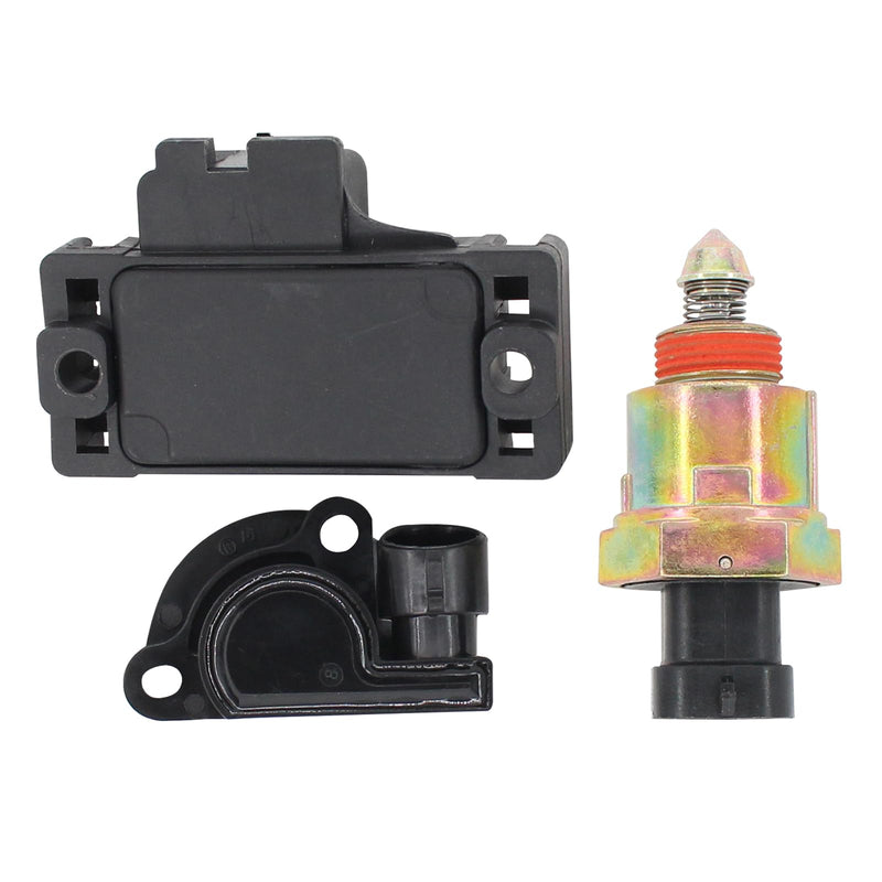 MOTOKU IACV Idle Air Control Valve MAP Manifold Absolute Pressure and TPS Throttle Position Sensor for Chevy for GMC S10 C/K1500 2500 3500 Suburban G10 G20 Yukon Sonoma 1991-1995