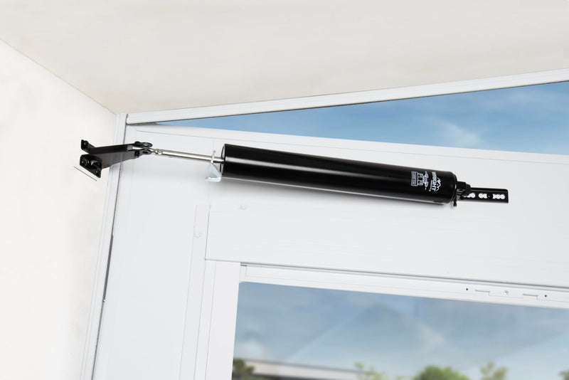 Wright Products Heavy-Duty Pneumatic Storm Door Closer – Durable, Adjustable, Quiet-Closing with Hold-Open Feature (Modern, Black) Modern