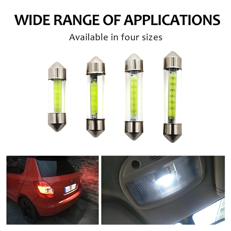 4PCS RV Refrigerator Light Bulb, 12V Automotive Dome Light Replacement LED Bulb, LED Light Bulb Compatible with RV Refrigerator and Camper Dome, Universal Car Accessories (41MM) 41MM