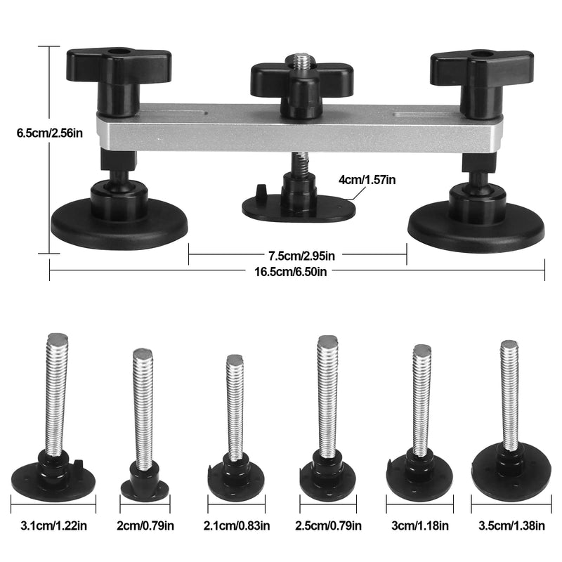 Auto Body Dent Puller Kit, Auto Paintless Dent Repair Kit with Bridge Puller, Dent Puller Kit, Car Dent Removal Kit Powerfully Pops Car Dents and Other Metal Surface Dents