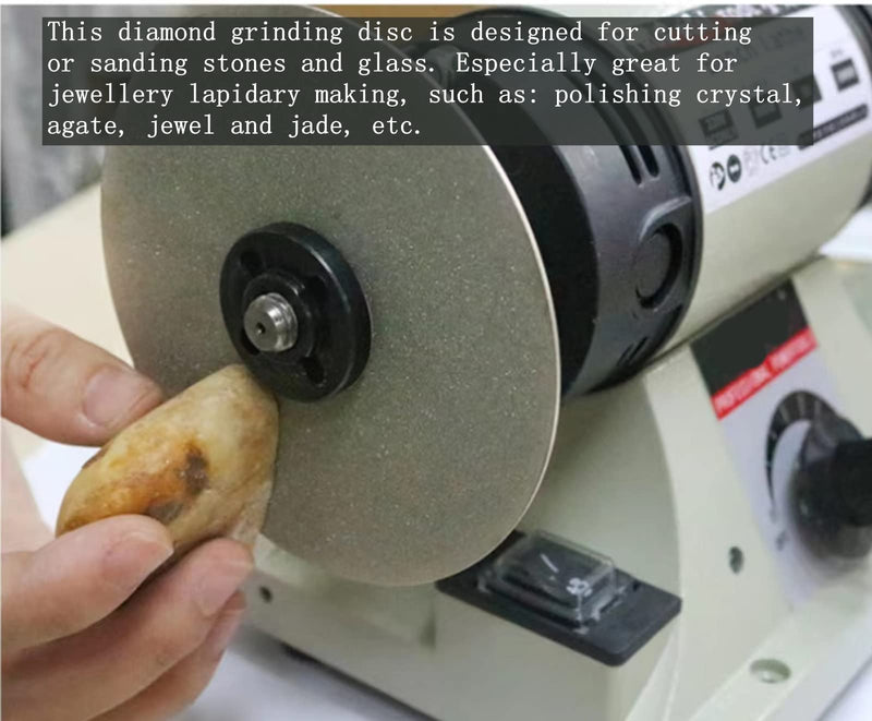 Diamond Flat Lap Disc Set 10 PCS, ENLAYER 4Inch Diamond Polishing Disc 80/100/200/400/600/800/1000/1500/2500/3000 Grit Wheel Lapping Grinding Disc Tool for Cutting or Sanding Stone and Glass
