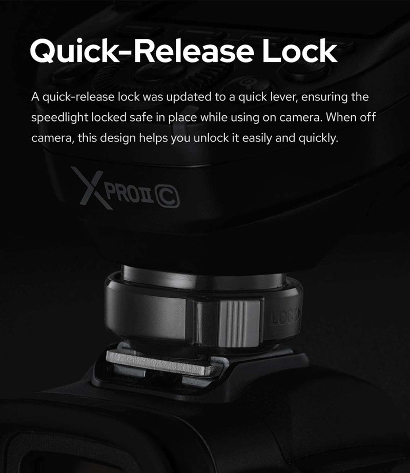Godox XProII-N TTL Wireless Flash Trigger Transmitter Compatible with Nikon Cameras, 2.4G HSS 1/8000S Bluetooth Connection, Quick Hotshoe Locking (Upgraded XPro-N)