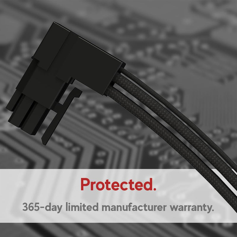 LINKUP 12VHPWR PSU-GPU Power Cable | Compatible with NIVIDA RTX 5080/5070 and All RTX GPUs | 600W 16Pin/12+4 PCIe 5.0 Cable | 70cm - Right Angle Black - Molded