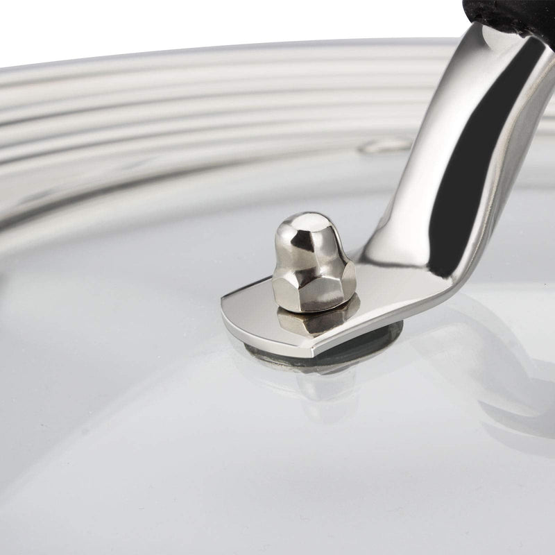 15 inch Large Universal Lid for 11-15" Pans Pots, Stainless Steel Pan Lid Cover for 11 12 13 14 15 In Cast Iron Skillets Frying Pans Woks 15 Inch