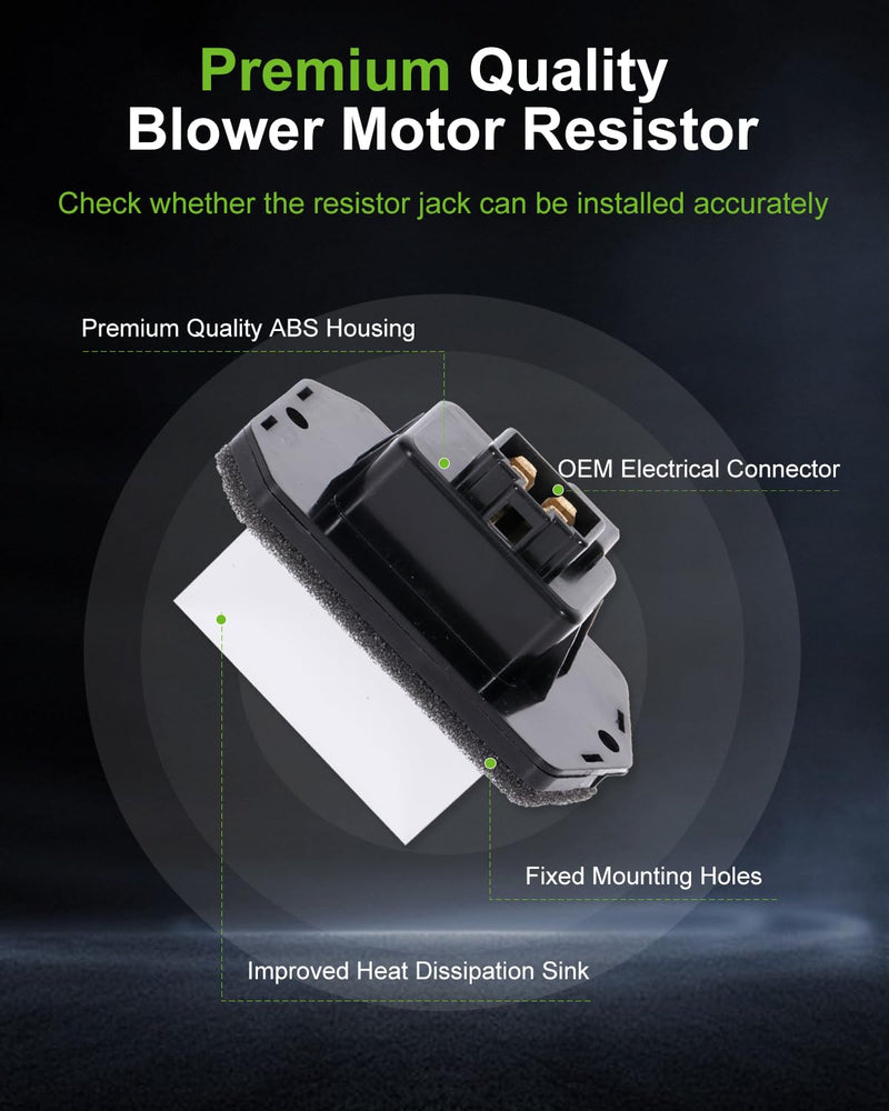Air Conditioning Heater Fan HVAC Blower Motor Resistor SCITOO Fit for 2005-2010 for Honda Odyssey /2009 for Honda Pilot 79330SDGW41