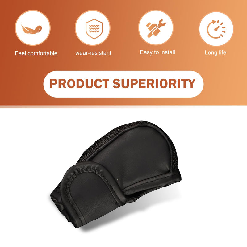 Car Gear Shift Cover, Leather Gear Shift Knob Cover, Anti-Slip Waterproof Shifter knob Protector, for SUV, Truck, RV, Car Decoration Accessories (Black) Black