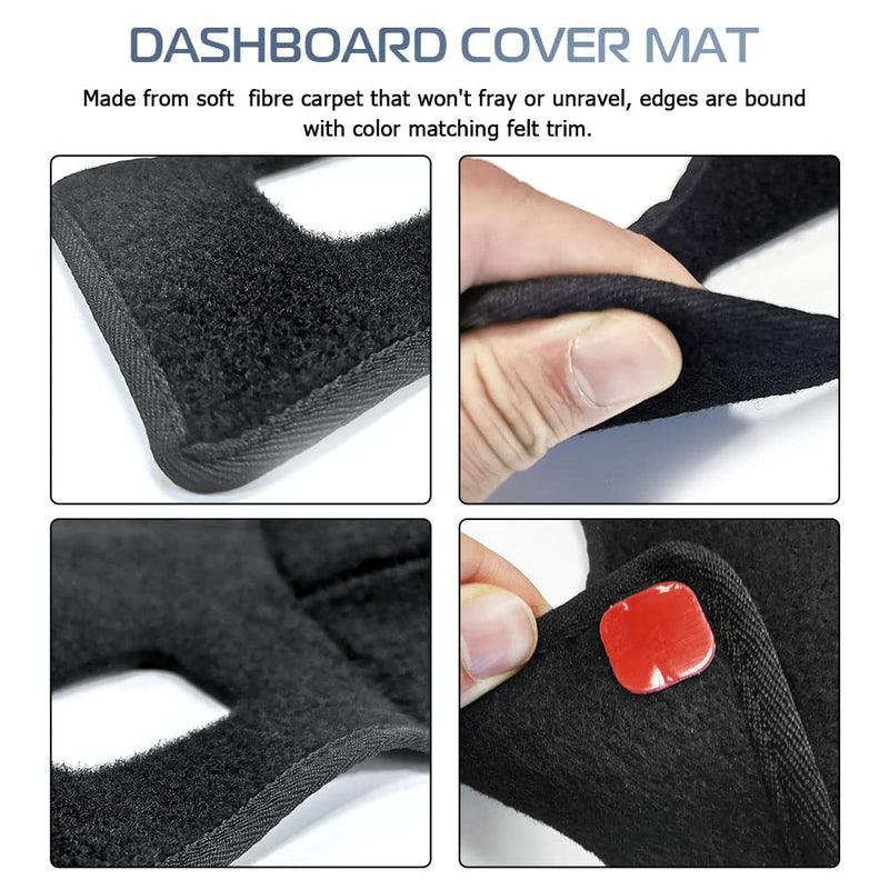KEDAKEJI Dashboard Dash Board Cover Mat Carpet Compatible with 2002-2005 Dodge Ram 1500 2500 3500