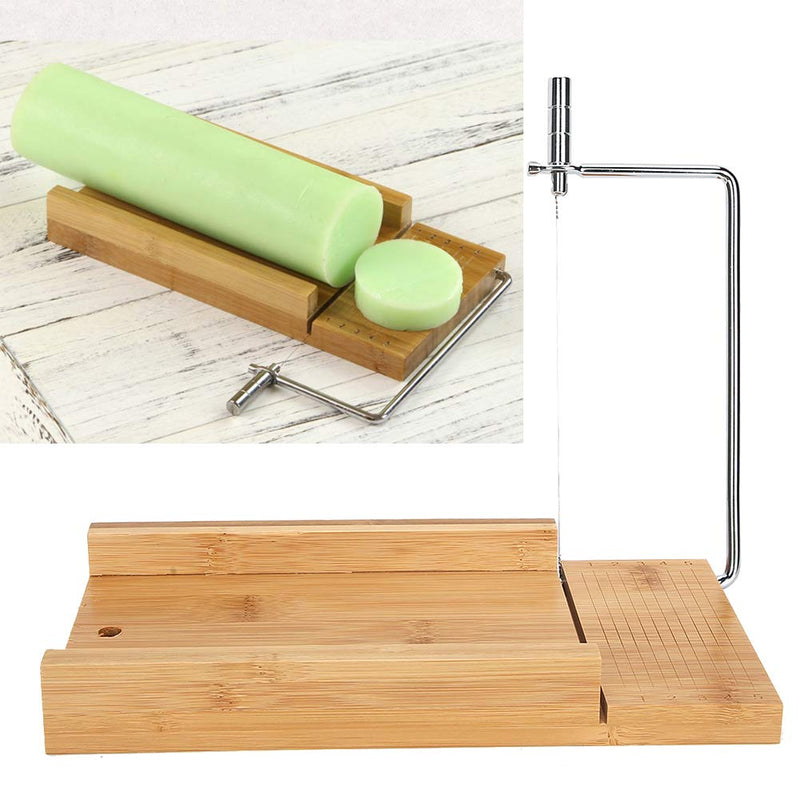 Wooden Soap Cutter, Adjustable Wire Slicer Cutting Tool Bread DIY Making Cutting Tool for Soap, Cheese, Butter, Cake, WGFOIPikxdqwv0np