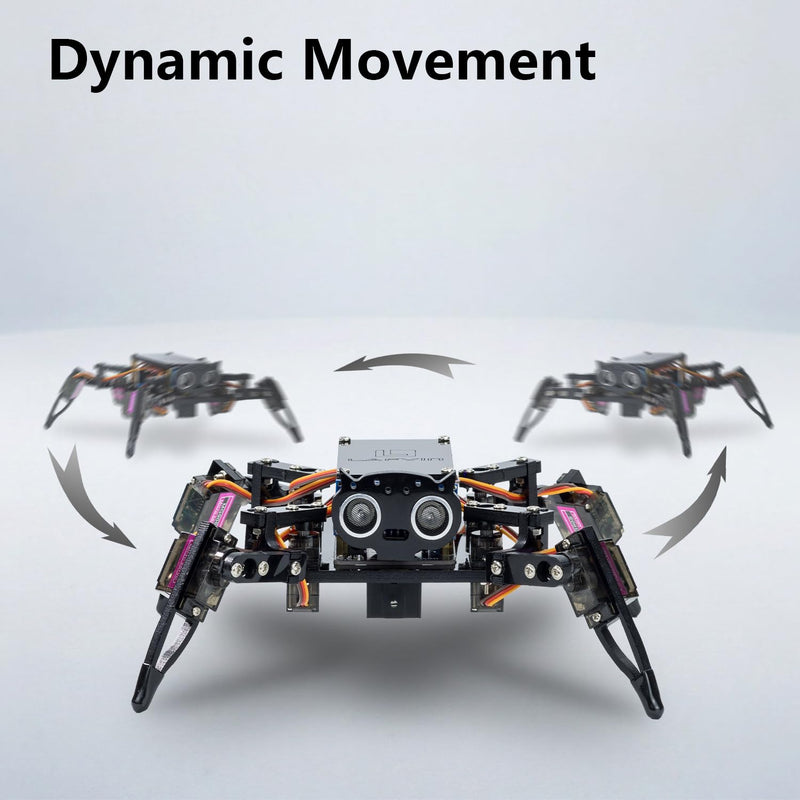 LAFVIN Spider Robot Kit for ESP8266, Quadruped Spider Robot with APP & Infrared Remote Control, Open Source Code STEM Programming Robot for Arduino