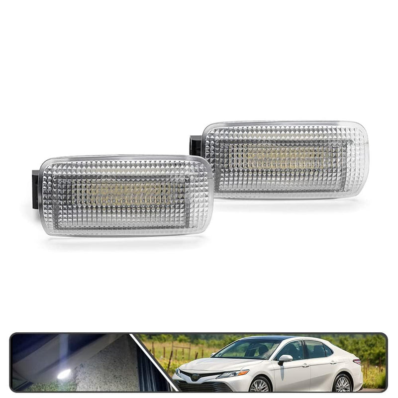 2Pcs LED Courtesy Door Light for Toyota 4Runner Camry Prius Tundra Sienna Avalon Lexus IS ES GS LS RX GX LX Powered by High Power SMD Xenon White LED Error Free