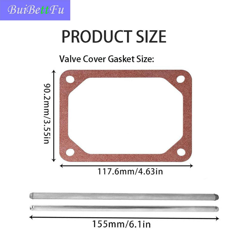 690981 & 690982 Push Rods for B & S Part & B & S 690971 Rocker Cover Gasket Replaces 273486 690971