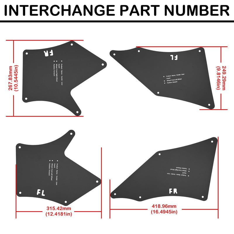 Toyota Tacoma Fender Liners, Splash Shields, Splash Guards & Wheel Well Liners- Essential Wheel Well Liners - Top Toyota Tacoma Accessories for Tacoma 2005-2020 (2 nd) TACOMA 2