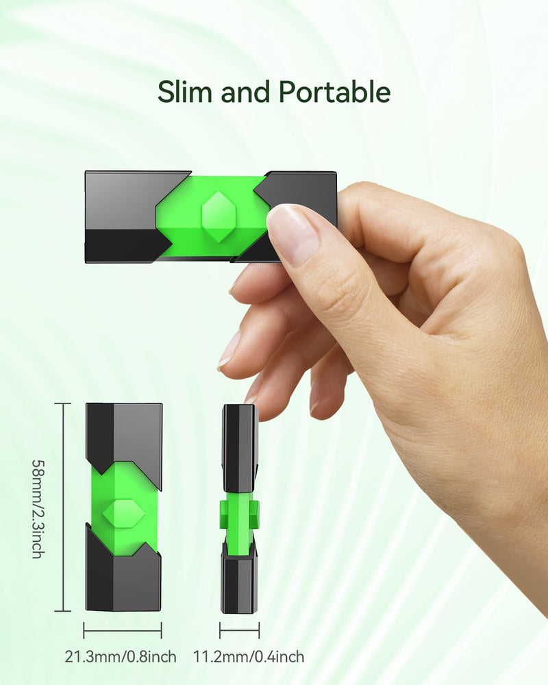 K&ZZ Type-C USB Flash Drive 64G, Thumb Dual Drive USB 3.0 + Type-C, USB Stick for Smartphones and Computers 64GB-3.0 Green