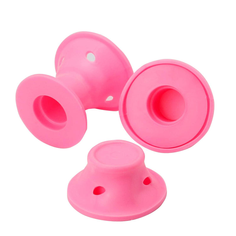 TRIXES Silicone Heatless Hair Rollers, 24PK - 12x Large & 12x Small | Suitable for All Hair Types - Easy Heatless Curls, Get Mermaid Beach Hair Overnight